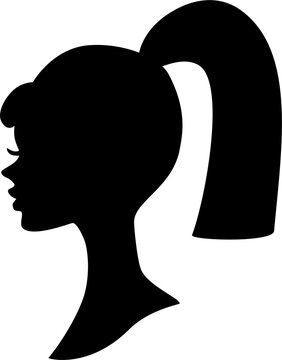 recommend clip art: Vector Illustration Side View of Girl Sillhouette