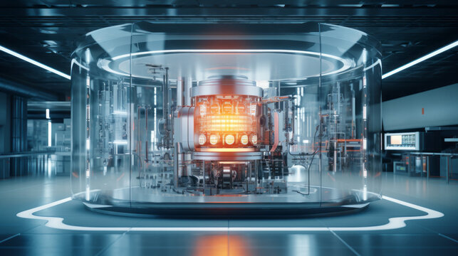 A cutting-edge quantum computing research laboratory, exploring advanced algorithms