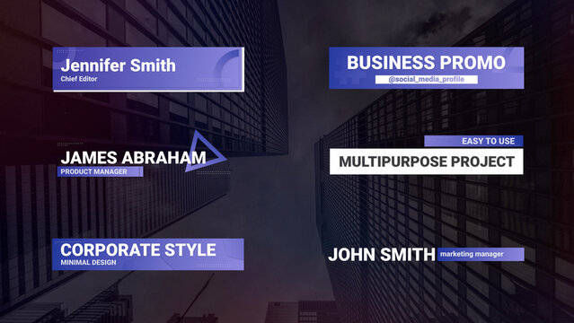 Business Lower Thirds
