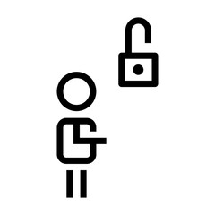 people unlock icon