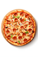 pizza isolated on white background