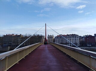 footbridge of the courthouse in Lyon.France	