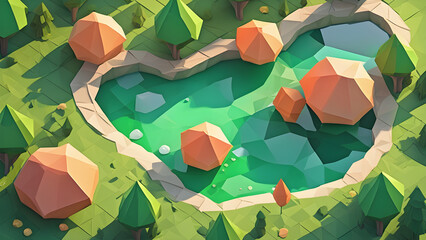 Soft 3D Forest Background