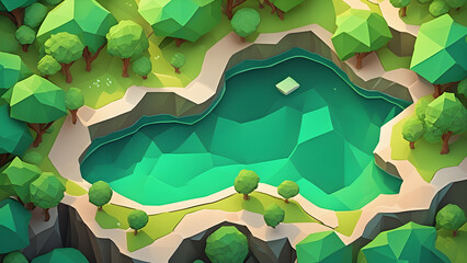 Soft 3D Forest Background