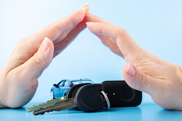 vehicle remote control, car protection from robbers and thieves, car and keys with alarm under a...
