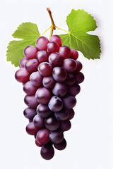 Fototapeta premium bunch of red grapes isolated