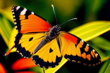 A beautiful colorful Butterfly. The Captivating Beauty of Butterflies. Generative AI