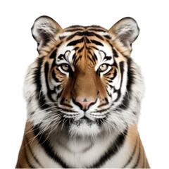 Obraz premium Tiger isolated on transparent and white background. Png transparent