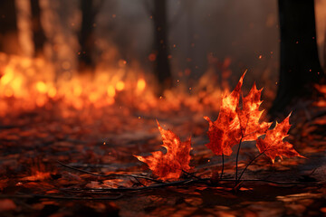 Autumn fire generative ai