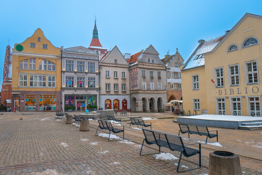 2022-11-24. Olsztyn rynek square Olsztyn city Poland