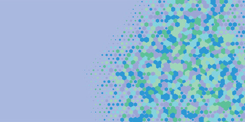 Geometric abstract Hexagon multi Color Background