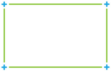 Obraz premium Colorful Simple Geometric Wide Frame Textbox