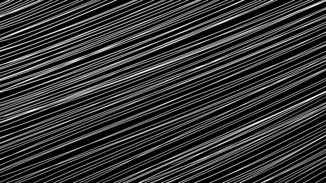 Academic drawing texture with white strokes on a black screen. Animation with dynamic lines in 4K with alpha channel. Stock art effect for overlay.