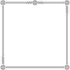  Simple Warning Outline Square Frame Textbox