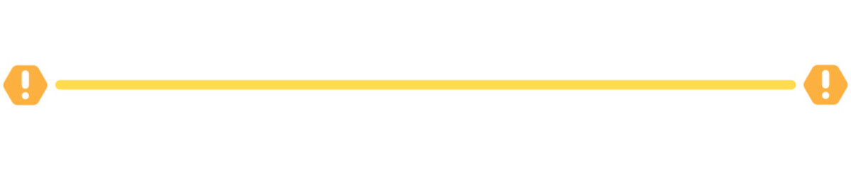 Obraz premium Colourful Simple Warning Line Break