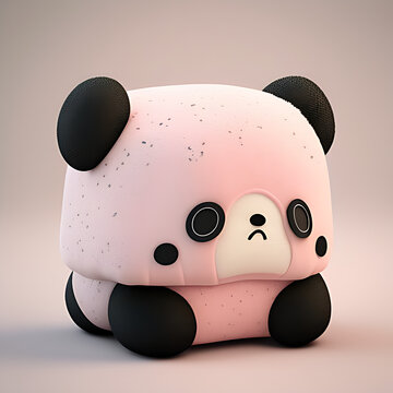 Plush Toy of a sad panda