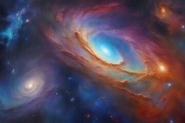 Obraz premium Astral spectrum explosion backdrop