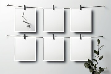 Realistic Photo Frames With Vintage Appeal And Adhesive Tapes For Wall Collage Mockup . Сoncept 1. Realistic Photo Frames 2. Vintage Appeal 3. Adhesive Tapes 4. Wall Collage Mockup