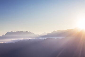 Fototapeta premium Andes at sunrise