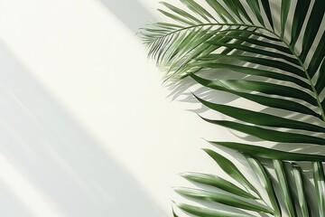 Transparent Shadow Overlays With Tropical Leaves Mockup. 