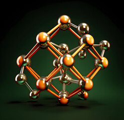 molecule 3d render