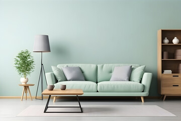 Mint living room - modern interior and furniture design