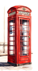Obraz premium british telephone box
