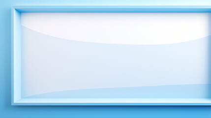 A light blue frame with a subtle shimmer and a unique design