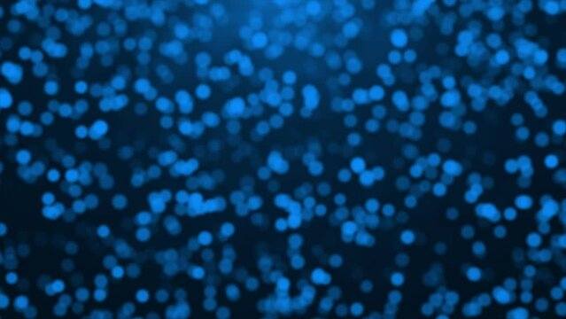 Beautiful Royal blue glitter particles falling and flickering particles over Royal blue background, simple particles background