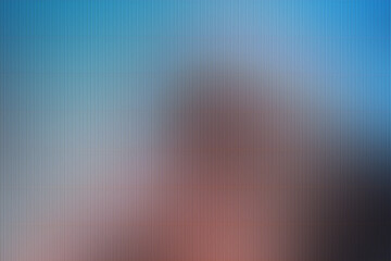Abstract background with vertical stripes in blue, orange and brown colors - obrazy, fototapety, plakaty