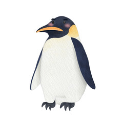 Emperor penguin watercolor