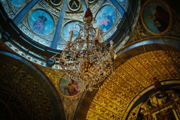 Fototapeta na wymiar interior of the monastery of lluc
