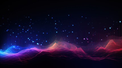 Modern Particle Data Wallpaper Background