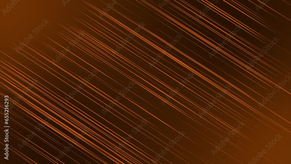 Poster elegant orange seamless looped background. diagonal moving orange lines simple background