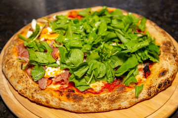Authentic rustic Italian pizza, 