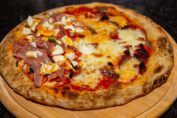 Authentic rustic Italian pizza, 