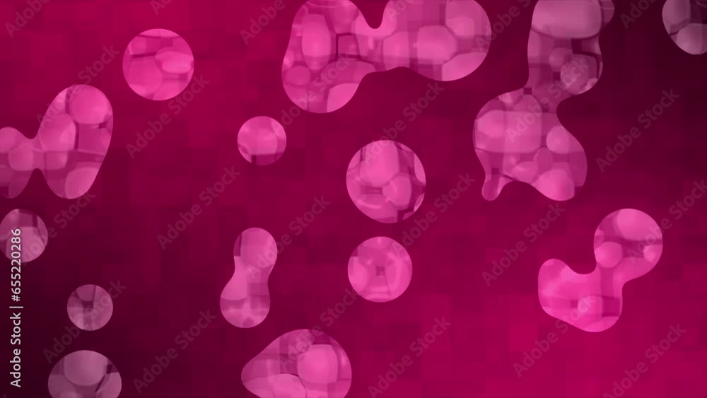 Poster magenta red color floating liquid moving upside minimal background