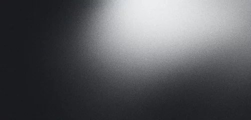 Foto op Plexiglas Black white grey grain texture gradient background gray smooth grunge grainy noise poster spotlight banner copy space © Enso