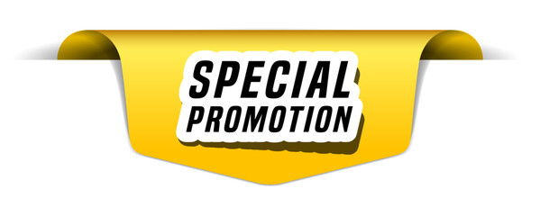 Colorful vector flat design banner special promotion. This sign is well adapted for web design.