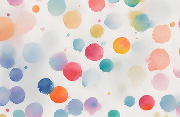 Abstract watercolor background with dots. AI