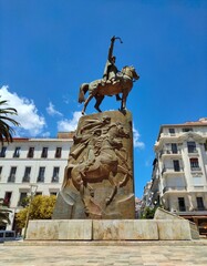 Monument to Emir Abdelkader El Djezairi in Algiers, Algeria