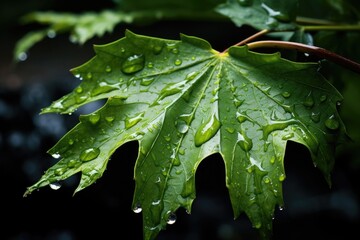 rainwater dripping off a leaf