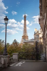 Zelfklevend Fotobehang View of the Eiffel Tower © adisa
