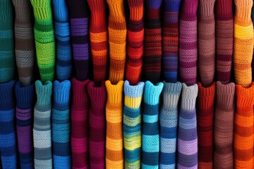socks of diverse colors representing lgbtq+ acceptance