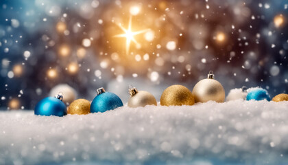 Decorazioni di Natale sotto la neve IV