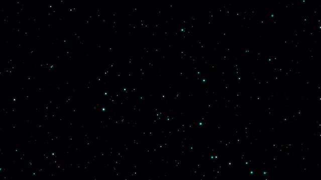 Mesmerizing Futuristic Backdrop Loop Animation with Stars and Shimmering Particles with Alpha Channel