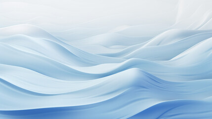 Obraz premium A painting of a white and blue abstract landscape with mountains