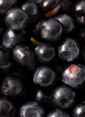 Close-up of blueberries as a background. Macro