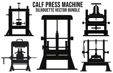 Gym Machine Silhouettes vector Bundle, Fitness element machine illustration Bundle