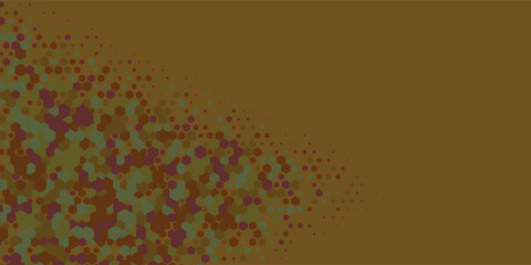 Geometric Multi size Hexagon with multi Color Background